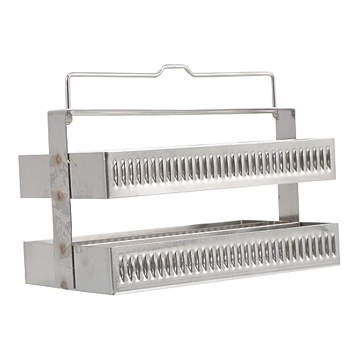 FUNOMOCYA Microscope Slides Staining Rack 60 Positions Glass Slides Holder Stainless Slide Rack Laboratory Equipment Portable Design