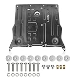 Front Skid Plate Compatible with Tesla Model 3 2017-2025 & Tesla Model Y 2020-2025 Under Engine Guard Cover Splash Shield Cover Chassis with Install Accessories