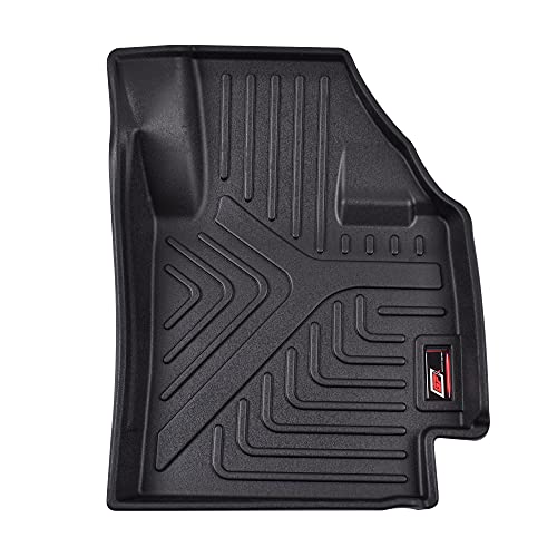 Image of GFX TPV Car Floor Mats Premium Life Long Foot Mats | Compatible with Dzire (2012 to 2019) / Swift (2011 to 2017) Onwards | Waterproof, Anti-Slip, All-Weather, Durable & Easy to Clean Car Mats, Black