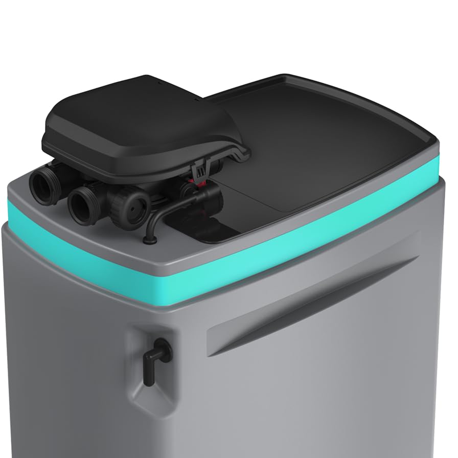 Ecosoft Anthracite Azure 250 well water softener | descalcificador para agua de pozo con válvula digital | filtración combinada de cal y metales | instalación en entrada principal | alta eficiencia