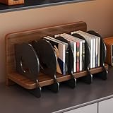 Esthétique rétro et multifonction : dispose d'une couleur bois de noyer associée à un noir mat pour un style polyvalent. Il peut également être utilisé pour stocker des livres et des documents, économiser de l'espace et améliorer l'esthétique générale.