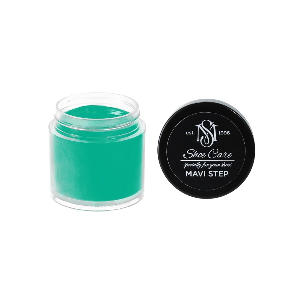 Crème de cirage premium MAVI STEP cuir lisse rénovateur couleur vert émeraude