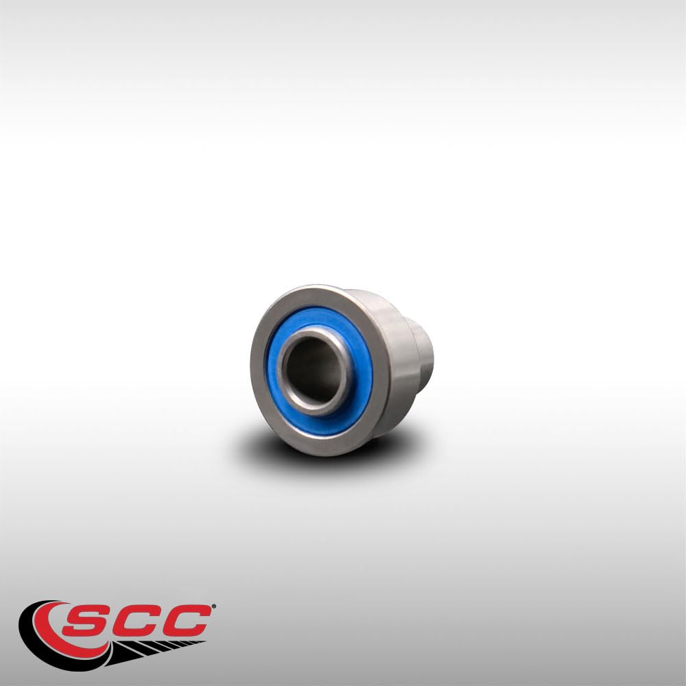 Stainless Steel Sealed Pedestal Flanged Precision Ball Bearing for Industrial Caster Wheels – 1/2 Inch Inside Diameter x 1-3/16 Inch Outside Diameter–Fits 2-3/16 Inch Hub Length – Service Caster Brand