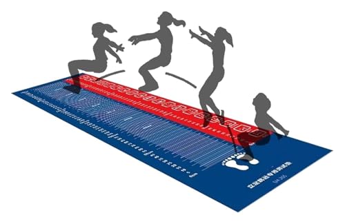 Tapis de saut debout antidérapant avec échelle pour test d'entraînement de fitness