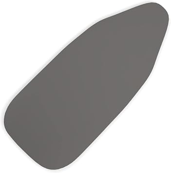 Encasa XO Mini Ironing Board Cover with Extra Thick Pad, Plain Colors, Elasticated, (Fits Standard Mini Boards of 28x12) Heat Reflective - Grey