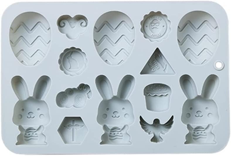 シリコン型 シリコンモールド イースターシリコンモールド チョコレート用シリコンモールド お菓子 ケーキ プリン ３ｄ抜き型 Diy 製菓道具 ブルー 激安大特価