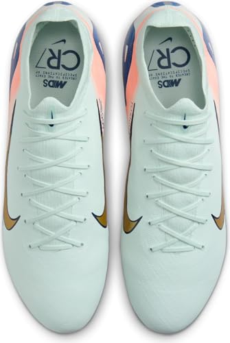 Nike Vapor 16 Pro Mercurial Dream Speed FG Low-Top Soccer Cleats (FZ1390-300, Barely Green/Crimson Pulse/Metallic Gold Coin)4