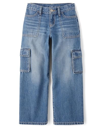 The Children's Place,Girls,Baggy Jeans,Orchard Wash Cargo,14