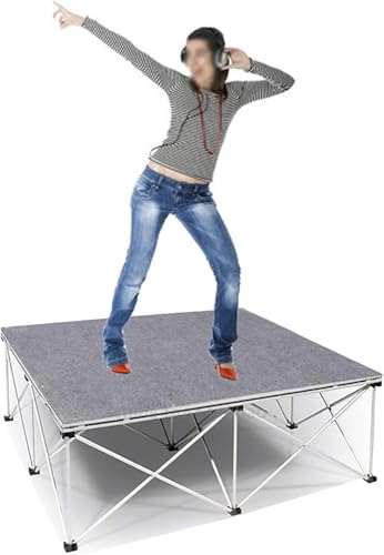 Przenośna platforma sceniczna 4 x 4, składana platforma do tańca z systemem blokującym, modułowy zestaw sceniczny do gry muzycznej H 40 cm +