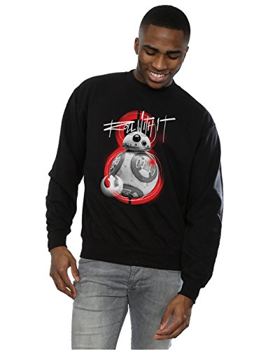 Image of Star Wars Men's The Last Jedi BB-8 Roll With It Sweatshirt XXX-Large Black