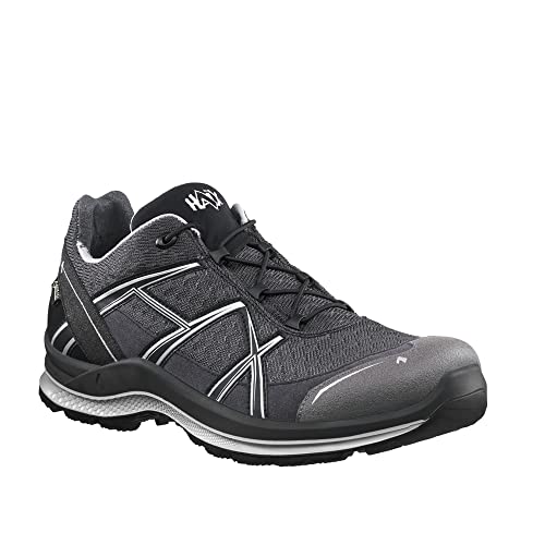 HAIX Black Eagle Adventure 2.2 GTX låg/grafit silver funktionell fritidssko med Gore-TEX, Svart grå, 39.5 EU