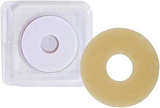 Pack of 20 Ostomy Barrier Rings Self-Adhesive Ostomy Supply for Colostomy Bags, Mal…