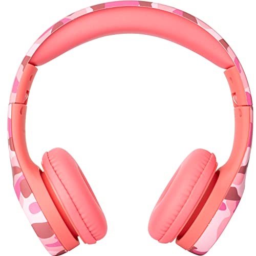 Image of Snug Play+ Kids Headphones - Volume Limited 93dB for Safe Listening - Foldable, Durable Headphones for Toddlers, Boys & Girls - Tangle-Free Cord - Ideal for Travel, School, Tablets - Pink Camo