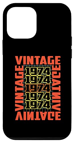 Custodia per iPhone 12 mini 50th Birthday Vintage Retro Born In 1974 50 Years Old