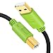 Produktbild OvagYeng Druckerkabel, 4 m, USB-Druckerkabel, USB 2.0 Typ A Stecker auf Typ B Stecker, Drucker-Scanner Kabel für HP, Canon, Lexmark, Epson, Dell, Xerox, Samsung und mehr