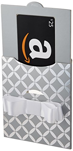 Amazon.com $25 Gift Card in a Silver Reveal (Classic Black Card Design)