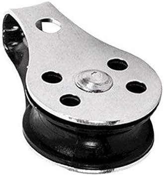 MarineNow 25mm Sailing Block Marine 316 Stainless Steel Rope Pulley Nylon Sheave Single Lashing Eye