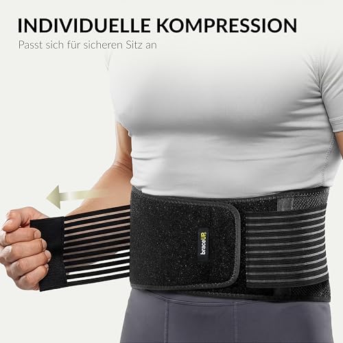 BraceUP Rückengurt, Rückenstützgürtel - Atmungsaktive Rückenbandage Herren und Damen, Rückenstütze… – Ansicht 3