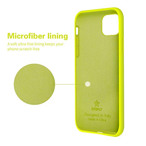 OTOFLY Compatible with iPhone 11 Case,Ultra Slim Fit iPhone Case Liquid Silicone Gel Cover with Full Body Protection Anti-Scratch Shockproof Case (Fluorescent Yellow) by OTOFLY - Used condition - Image 6