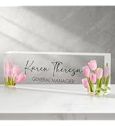 Custom Office Name Plate for Desk, Desk Name Plate Personalized, Personalized Gifts for Women, Ap...