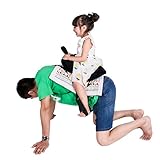 The Geeky Days Parent Saddle with Easy Close Strap, Games Daddy Saddle Horse Toy with Padded Seat and Grab Handle for Safe Play Pony Rides or Baby Children Creative Funny Happy Family Game