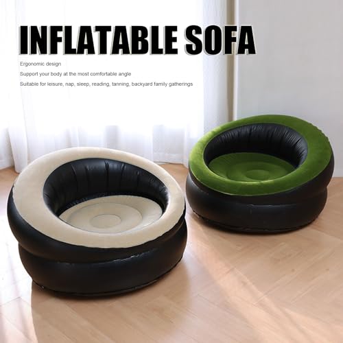 Sofá inflable de rápida válvula y soporte 200 kg para dormitorio 8