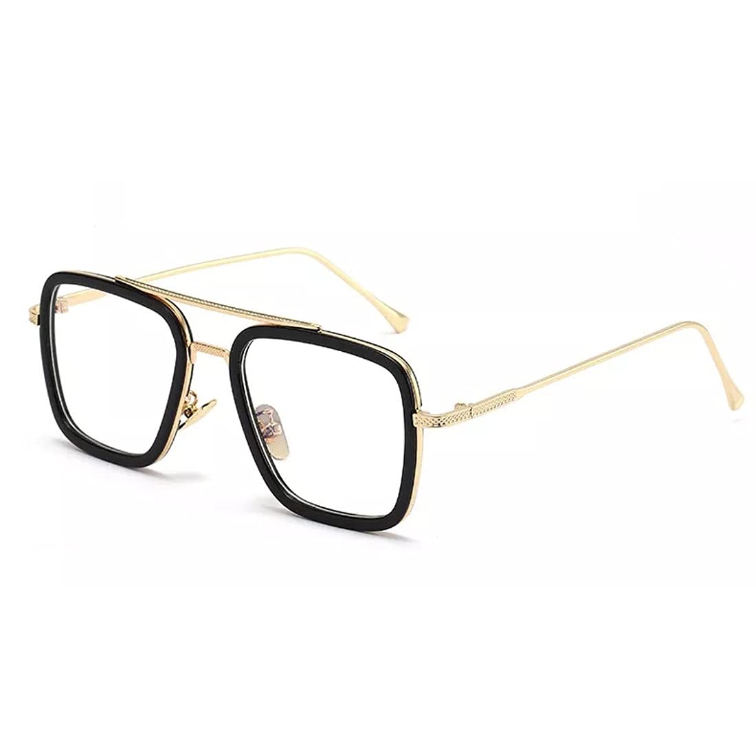 Elegantemetal Body Rectangular Inspired From Tony Stark Sunglasses