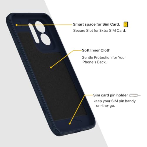 Image of Outlouders Back Cover for Poco M8x 5G | Soft Matte Silicone | Slim Fit | Magnetic-Safe Logo Design (Magnetic-Safe Not Compatible) | Shockproof | Camera Protection Bumper Case (Blue)