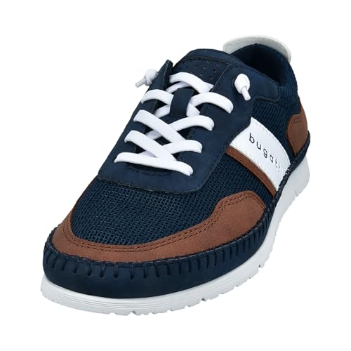 Image of Bugatti Men's Blue Lace-up Casual Sneakers 331US