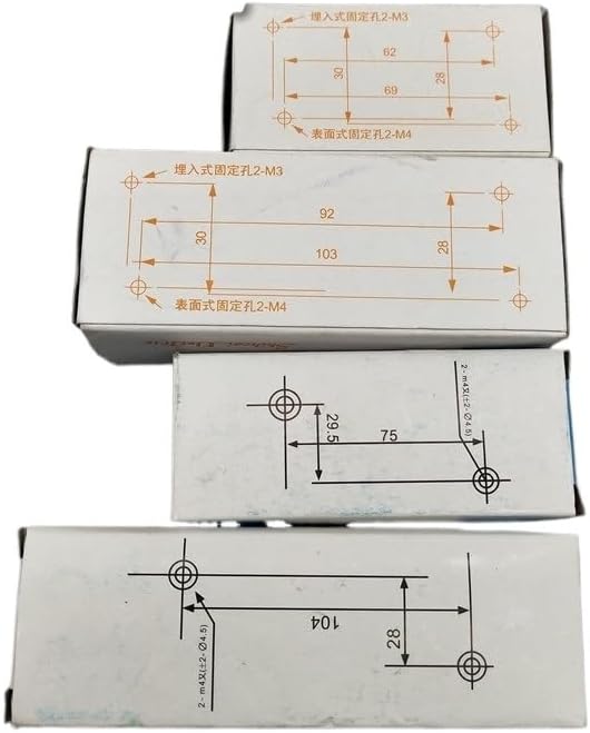 BT-2 on/Off Momentary Push Button Switch AC 250V 3A for Electronic Starter Control Switch with Box