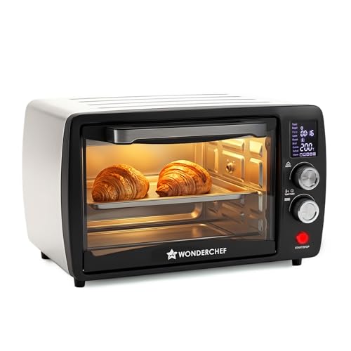 Image of Wonderchef Digital OTG Oven Toaster Griller Rotisserie, 23 L, 9 Pre-set Functions, Adjustable Time & Temperature, 230⁰ C - 2 Hour Timer, Heat-resistant Glass Window, 2-Yr Warranty