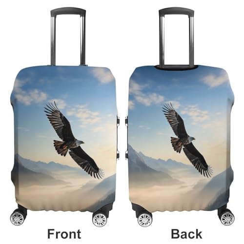Eagle Mountains Luggage Cover Personalization Suitcase Covers Protector Elastic Washable Baggage Cover Anti-Scratch For Traveling, Aircraft Consignment M3