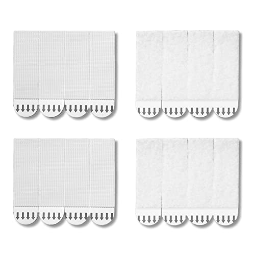 Image of MOVELYST 32-Pairs(64 Strips) Medium Picture Hanging Strips, Hook and Loop Tape, Picture Hanger Damage Free, Waterproof Adhesive Strips for Frame Hanging and Christmas Decorations, Heavy Duty