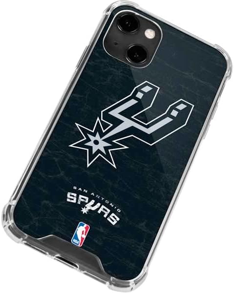 Skinit Clear Phone Case Compatible with iPhone 14 - Officially Licensed NBA San Antonio Spurs Secondary Logo Design