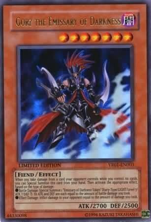 Yu-Gi-Oh - Gorz el Emisario de la Oscuridad YR01-EN003 - Yu-Gi-Oh R Promos de Cómic - Edición Promocional - Ultra Rare