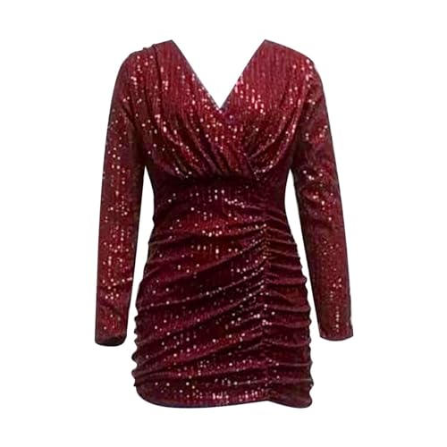 Robe courte à paillettes pour sublimer les hanches sans serrer