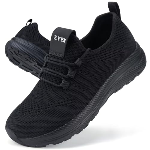 ZYEN Wide Toe Box Shoes Women Non-Slip Ultra Light Running Sneakers Extra Wide Feet Arch Support...