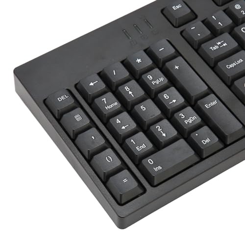 Klawiatura dla Leworęcznych, Ergonomiczny Układ, 109 Klawiszy, Micro USB, Klawiatura Typu Plug and Play do Księgowości Biurowej