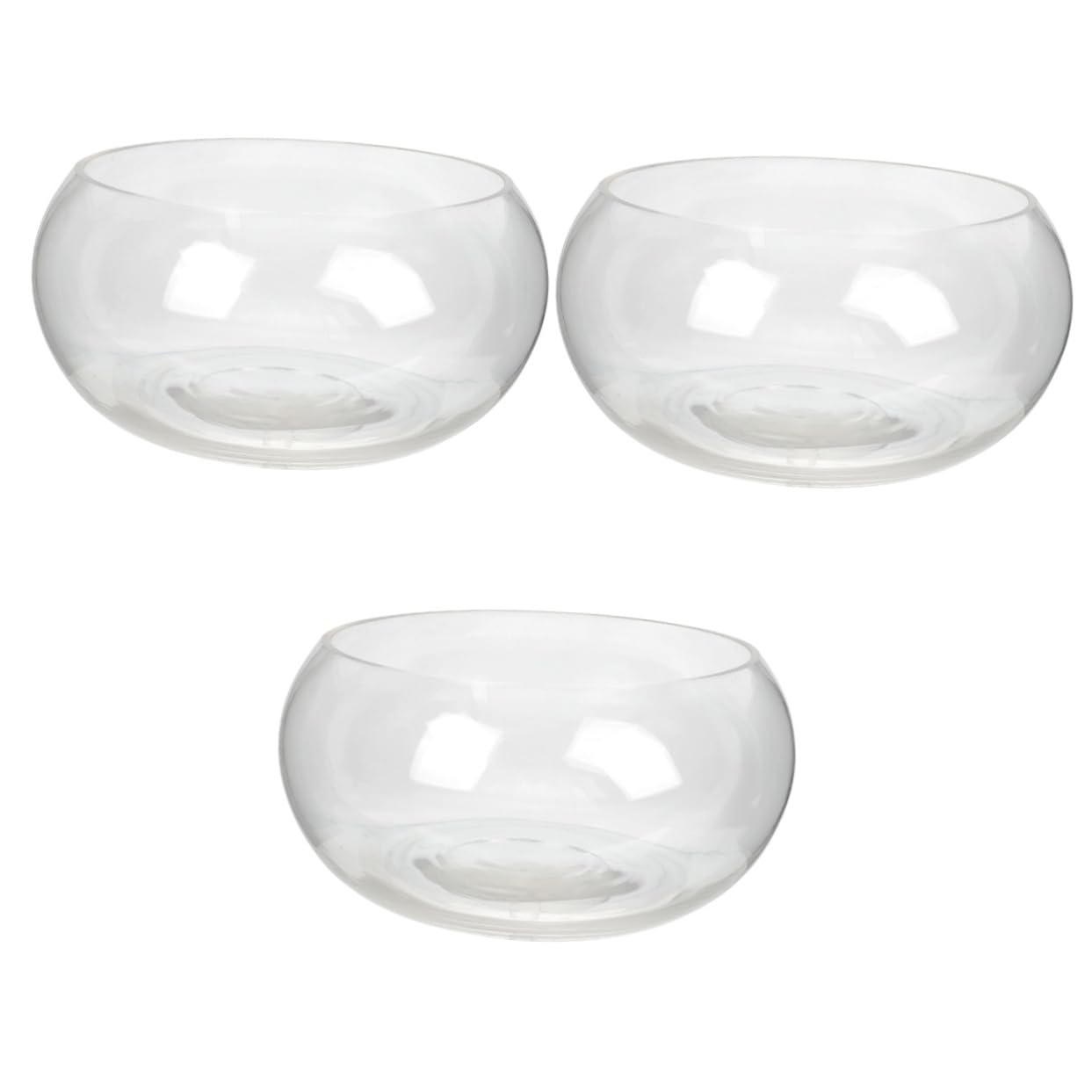 BESPORTBLE 3piezas Pecera Hidropónica De Vidrio Transparente para Oficina Jarrón Decorativo para Plantas y Peces Acuario De Diseño Moderno para Decoración del Hogar y Jardín Miniatura