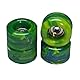 SPITBOARDS Fingerboard Urethane Swirl Wheels 60D with Real Ball Bearings Professional CNC Quality - Swirl Grass