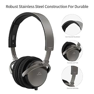 SoundMAGIC Vento P55 Casque Filaire, Basses puissantes, Hi-FI, stéréo, à Isolation phonique, avec câbles Amovibles, pour Audiophile, Gris Acier - Les Beatles, Paul McCartney, John Lennon, RIngo Starr, George Harrison SoundMAGIC Vento P55 Casque Filaire, Basses puissantes, Hi-FI, stéréo, à Isolation phonique, avec câbles Amovibles, pour Audiophile, Gris Acier – Image 7