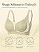 COMFELIE Wireless Minimizer Bra Smoothing Wirefree Bras Seamless Unlined Bralette Wood XL