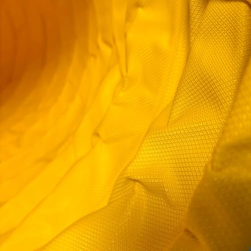 Callieway® Dog Agility Tunnel Turnier 3m lang / 60cmØ, 360° FullGrip (5m, gelb)