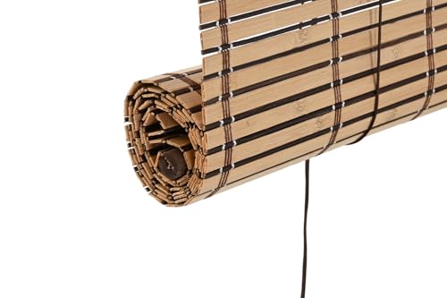 Estor bambu naturel 90x175 cm store enroulable pour fenêtres - 4