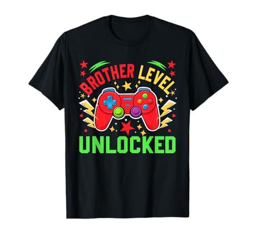 Brother Level Unlocked Father's Day Gamer Expecting New Baby T-Shirt