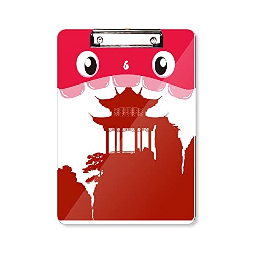 Dossier à tête plate bloc-notes d'apprentissage A4 pavillon de la chine