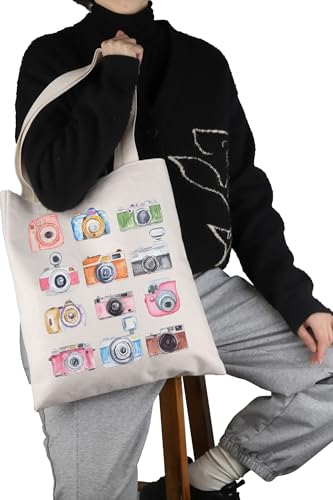 Bolso Tote Vintage para fotógrafos y amantes de cámaras miniatura 7