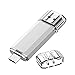 Produktbild RAOYI USB C Stick 64GB, USB 3.0 & OTG Typ C Dual USB Flash Laufwerk, 2-IN-1 Type C Speicherstick für Tablet/Smartphone Android Samsung, Huawei, Honor, Xiaomi/PC/Laptop, Silber