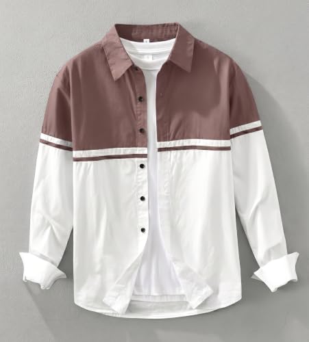 Image of Afflatus Men's Stylish Cotton Casual Shirt | Full Sleeve Button-Down Shirt | Comfortable Breathable Fabric | Perfect for Casual Office and Outing Wear