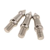 Material: Edelstahl Homyl 3 Stücke Universal Stativ Spitzen Standard M8 Gewinde Stativ Spikes Schraube für Kamerastative -Silber